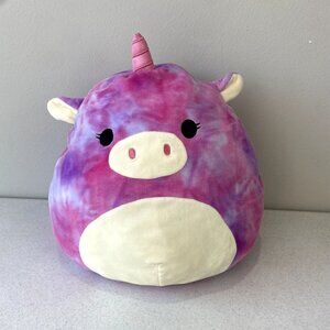 Squishmallows Lola Tie Dye Unicorn Plush 16"